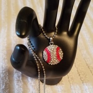 Bling Baseball/Softball Necklace ⚾️⚾️⚾️